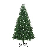 vidaXL Umestno božično drevo Zelena 240 cm PVC, jeklo in plastika | Shoptok.si