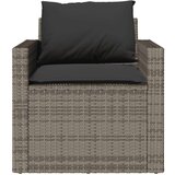  4-dijelni set vrtnih sofa od poliratana s jastucima sivi | shoptok.hr