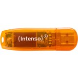 Intenso (Intenso) USB Flash drive 64GB Hi-Speed USB 2.0, Rainbow Line, ORANGE - USB2.0-64GB/Rainbow Cijene