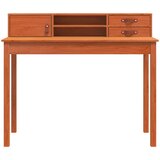  Stol s ladicama Vosak smeđa 110 x 50 x 93 cm Čvrsto borovo drvo | shoptok.hr