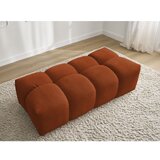 Bobochic Paris Opečnato oranžen tabure iz tkanine bouclé Everest – | Shoptok.si