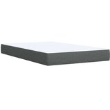 vidaXL Box spring postelja z vzmetnico temno siva 120x190 cm blago | Shoptok.si