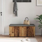  Klupa za hodnik s jastukom Staro drvo 100 x 38 x 46 cm | shoptok.hr