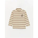 LC Waikiki LCW baby Turtleneck Long Sleeve Striped Baby Boy T-Shirt