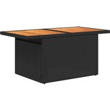  Vrtna garnitura - 9-dijelni set vrtnih sofa s jastucima crni od poliratana - Crna sa spremištem 1 | shoptok.hr