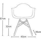 EM FURNITURE otroski stolcek Eiffel Arm White | Shoptok.si