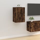 The Living Store Stenska TV omarica dimljen hrast 40x34,5x60 cm - Stenska TV Omarica, (21376555) Cene
