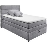 MID.YOU POSTELJA BOXSPRING 120 cm x 200 cm , svetlo siva | Shoptok.si