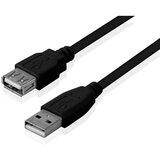 Fast Asia Kabl USB A - USB A M/F (produžni) 3m, Crni | Eponuda.com