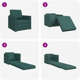  Krevet na razvlačenje Tamnozelena 74 x 77 x 81 cm tkanina | shoptok.hr