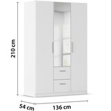home24 OMARA S KLASIČNIMI VRATI, bela | Shoptok.si