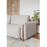 ELTAP Svijetlo siva sklopiva/s prostorom za odlaganje sofa od samta 244 cm Arcadova – | shoptok.hr