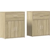  Komoda 2 kom sonoma hrast 60 x 31 x 70 cm od konstruiranog drva | Eponuda.com