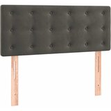 Box spring krevet s madracem tamnosivi 100x200 cm baršunasti | shoptok.hr