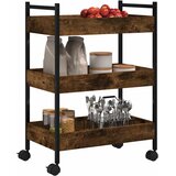  Kuhinjska kolica boja hrasta 50 x 30 x 70 cm konstruirano drvo | Eponuda.com
