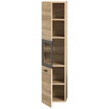 MID.YOU Srednje Visoka Omara Boston, Barva Hrasta S Steklom | Shoptok.si