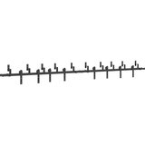  Komplet opreme za drsna vrata 366 cm jeklo črne barve, (22047073) | Shoptok.si