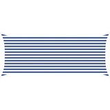 vidaXL Sončno platno Modra in bela 5 x 2 m 100% poliester Oxford, (5000222589) | Shoptok.si