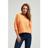 Moodo Women's sweater with 3/4 sleeves - orange | shoptok.hr