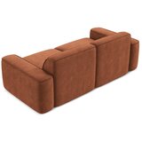 Makamii Sedežna garnitura iz šenilje v barvi terakote 204 cm Omao – | Shoptok.si