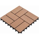  Pločice za decking 11 kom. Smeđa 30 x 30 cm WPC Cijene