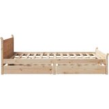 vidaXL Posteljni okvir brez vzmetnice 160x200 cm trdna borovina | Shoptok.si