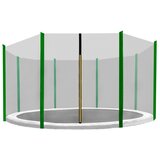  INLEA Zaštitna mreža za trampolin PREMIUM Jump ukupnog promjera 366 cm za 8 šipki TAMNO ZELENA | shoptok.hr