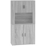 Maison Chic Visoka omara - Komoda - Predalnik siva sonoma inženirski les, (21717183) | Shoptok.si