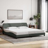  Okvir za krevet Dover tamnosivi 200x200 cm od tkanine | shoptok.hr
