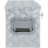 Aluminijska kutija 76,5 x 26,5 x 33 cm srebrna | shoptok.hr