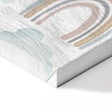  Slika - Rainbows After the Storm - Rainbows of Various Sizes in Pastel Hues Among Rain Clouds in a Gray-Blue Shade 60x40 Premium | shoptok.hr
