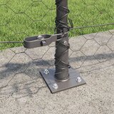  Heksagonalna ograda s betonskom osnovom 50 x 0,4 m Siva Mreža | shoptok.hr