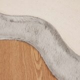  Faux Rabbit Fur Rug Olite Bež 50 x 80 cm Poliester | shoptok.hr