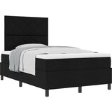 vidaXL Box Spring Krevet s Madracem Crni Mali Dvojni Tkanina | shoptok.hr