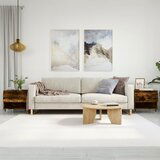 vidaXL Klubska mizica 2 kosa dimljen hrast 50x46x50 cm inženirski les | Shoptok.si