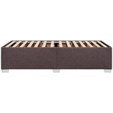  Okvir za krevet bez madraca tamnosmeđi 100x200 cm od tkanine | shoptok.hr