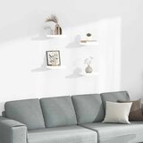 Plutajuće zidne police 4 kom sjajne bijele 23x23,5x3,8 cm MDF | shoptok.hr