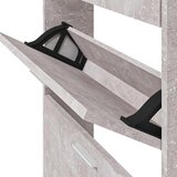 Ormarić za cipele boja betona 59x17x108 cm konstruirano drvo | shoptok.hr