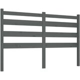  Uzglavlje za krevet sivo 186 x 4 x 100 cm od masivne borovine | shoptok.hr