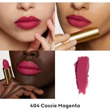 Gucci Beauty Rouge à Lèvres Matte Lipstick matirajoča šminka odtenek 404 Cassie Magneta 3.5 g | Shoptok.si