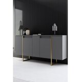 Hanah home set za dnevnu sobu luxe anthracite gold | ePonuda.com