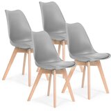 Modern Home Trpezarijske stolice set 4 kom Filipo light grey 2 | ePonuda.com