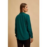 Marisse Emerald V-Neck Shirt | Shoptok.si
