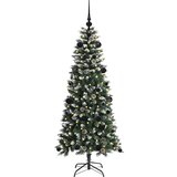 vidaXL Umestno božično drevo med 150 LED Zelena 66 x 66 x 150 cm | Shoptok.si
