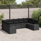  Set sofe s jastukom Crna Poli Ratan | shoptok.hr