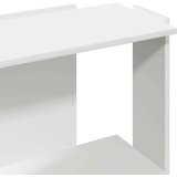 vidaXL Knjižna omara 3-nadstropna bela 60x30x80 cm inž. les | Shoptok.si