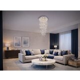  LED kristalno plafonsko svetlo SAMOA LED/30W/230V prečnika 40 cm sjajni hrom + daljinski upravljač | Eponuda.com