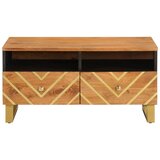  Stolić za kavu smeđe-crni 80x54x40 cm od masivnog drva manga | shoptok.hr