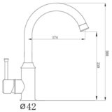 Metalac slavina za sudoperu ARC N BEIGE | ePonuda.com