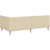 vidaXL Kutni okvir kreveta Ostalo s uzglavljem Krema 80 x 200 cm | shoptok.hr
